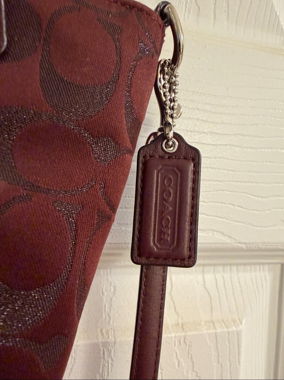 Coach burgandy bag - Picture 4 of 7